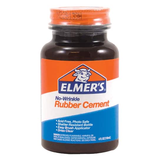 Elmer&#x27;s&#xAE; 4oz. Rubber Cement Bottle with Applicator, 12 Pack